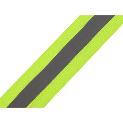 Bande réfléchissante à coudre jaune