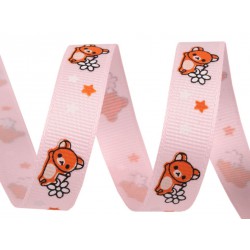 Printed grosgrain ribbon