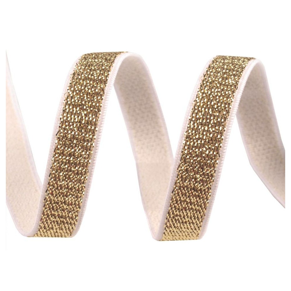 Elastic gold lurex