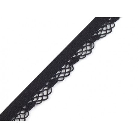 Black decorative elastic