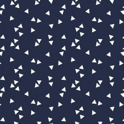 Coton triangles marine