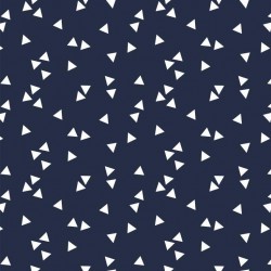 Navy triangles cotton