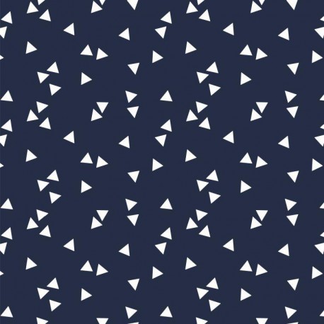Coton triangles marine
