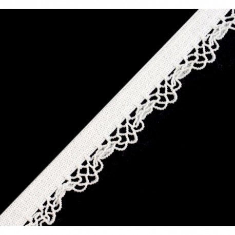 White decorative elastic