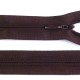 Invisible closed-end zip - brown