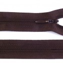 Invisible closed-end zip - brown