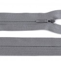 Invisible closed-end zip - grey